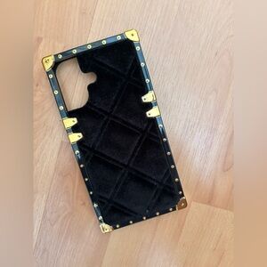 iPhone 16 Black and Gold (Designer-Inspired) Phone Case. Fits just the iPhone 16